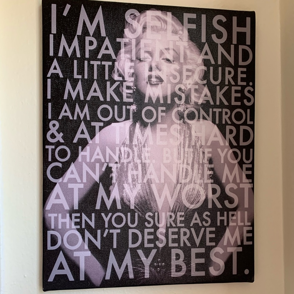 Marilyn Monroe Quote🖤